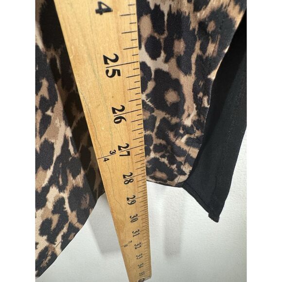 C Wonder  tunic animal print  blouse size S‎ Women Long Sleeve - Picture 5 of 9